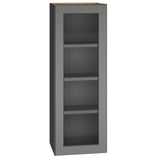Diamond Express Jamestown 15-in W x 42-in H x 12-in D Moonstone Gray Wall Fully Assembled Plywood Cabinet (Recessed Panel Square Door Style)