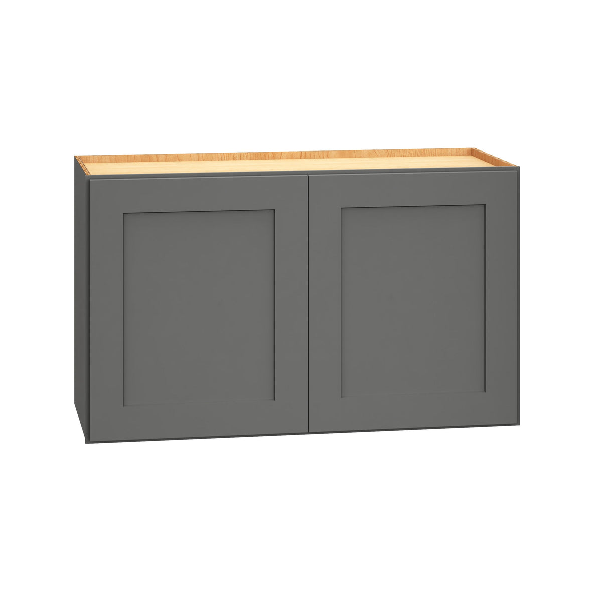 Diamond Express Jamestown 30-in W x 18-in H x 12-in D Moonstone Gray Wall Fully Assembled Plywood Cabinet (Recessed Panel Shaker Door Style)