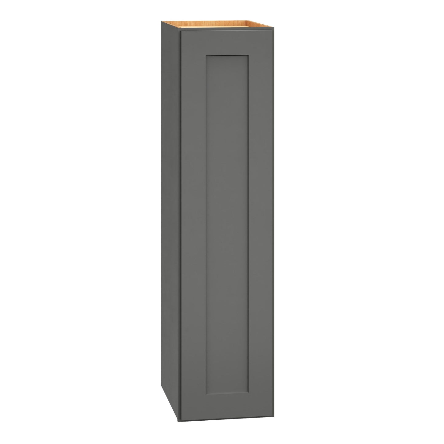 Diamond Express Jamestown 9-in W x 36-in H x 12-in D Moonstone Gray Wall Fully Assembled Plywood Cabinet (Recessed Panel Shaker Door Style)