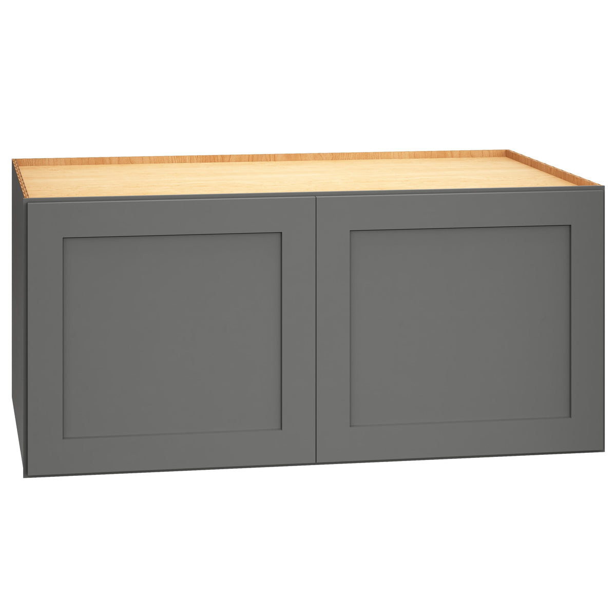 Diamond Express Jamestown 39-in W x 18-in H x 24-in D Moonstone Gray Wall Fully Assembled Plywood Cabinet (Recessed Panel Shaker Door Style)
