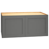 Diamond Express Jamestown 39-in W x 18-in H x 24-in D Moonstone Gray Wall Fully Assembled Plywood Cabinet (Recessed Panel Shaker Door Style)