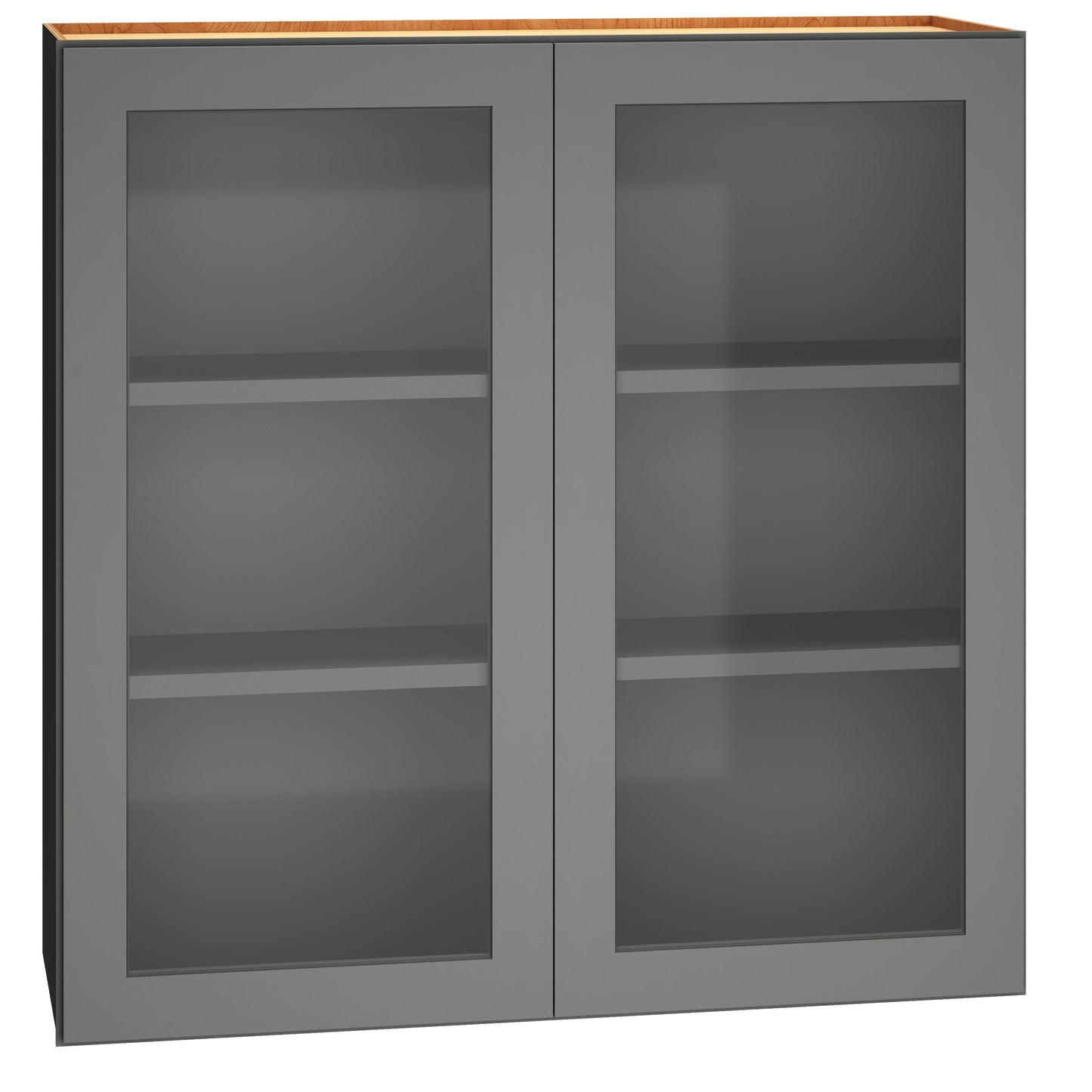 Diamond Express Jamestown 36-in W x 36-in H x 12-in D Moonstone Gray Wall Fully Assembled Plywood Cabinet (Recessed Panel Square Door Style)