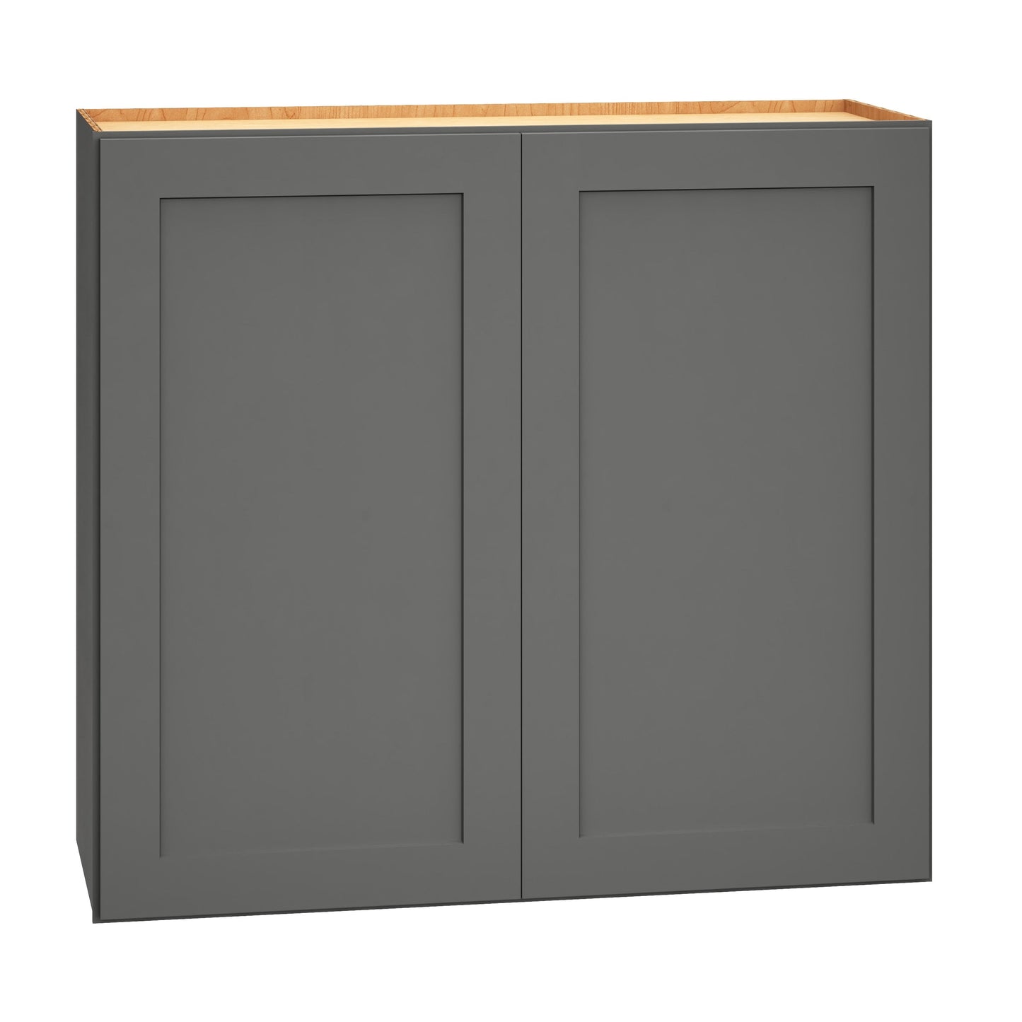 Diamond Express Jamestown 33-in W x 30-in H x 12-in D Moonstone Gray Wall Fully Assembled Plywood Cabinet (Recessed Panel Shaker Door Style)