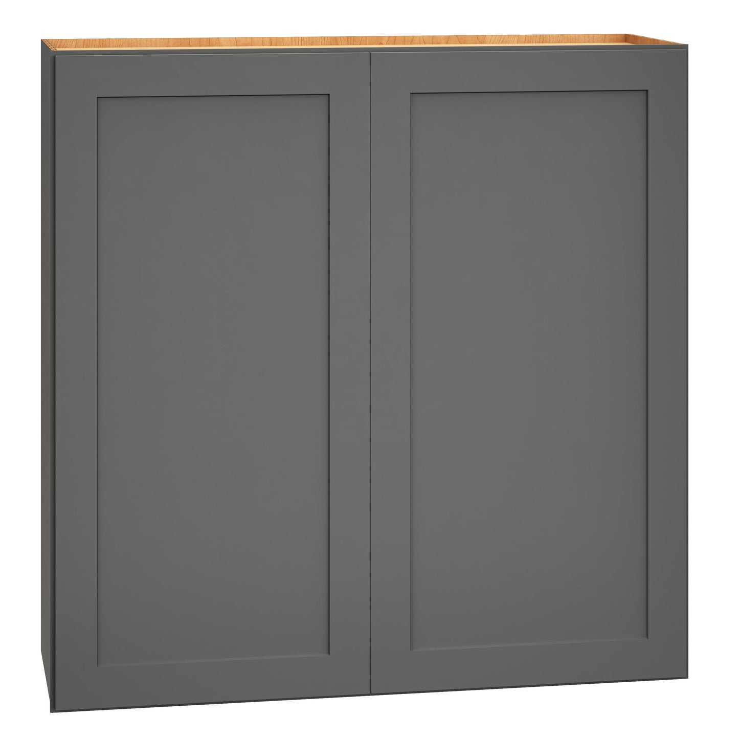 Diamond Express Jamestown 36-in W x 36-in H x 12-in D Moonstone Gray Wall Fully Assembled Plywood Cabinet (Recessed Panel Shaker Door Style)