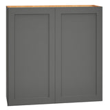 Diamond Express Jamestown 36-in W x 36-in H x 12-in D Moonstone Gray Wall Fully Assembled Plywood Cabinet (Recessed Panel Shaker Door Style)