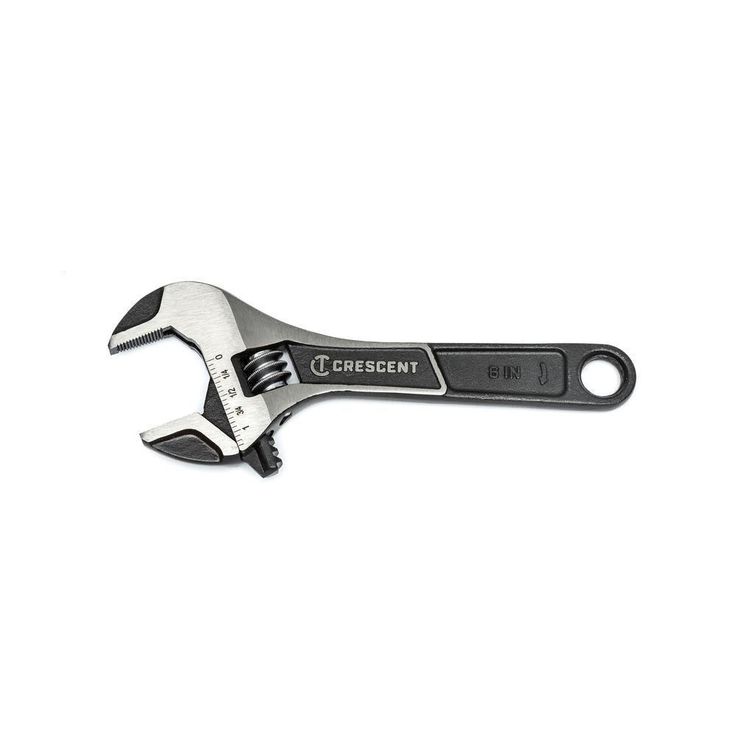 6 in. and 10 in. Wide Jaw Adjustable Wrench Set (2-Piece)