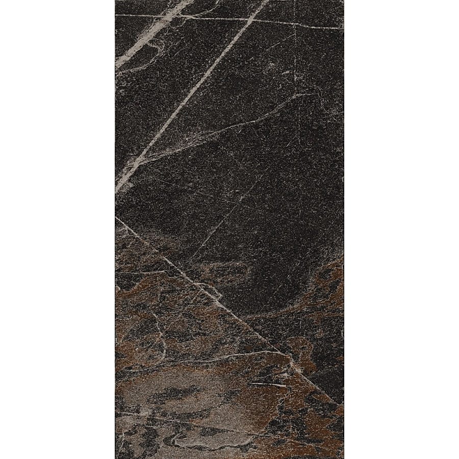 Style Selections Cadiz Brown 12-in x 24-in Matte Ceramic Stone Look Floor and Wall Tile (1.94-sq. ft/ Piece)