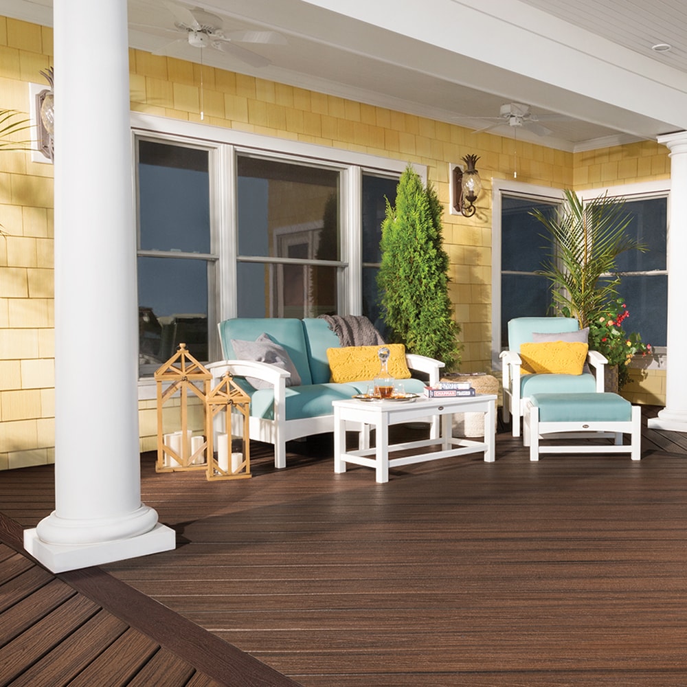 Trex Transcend 2-in x 6-in Spiced Rum Square Composite Deck Board (32-Pack)