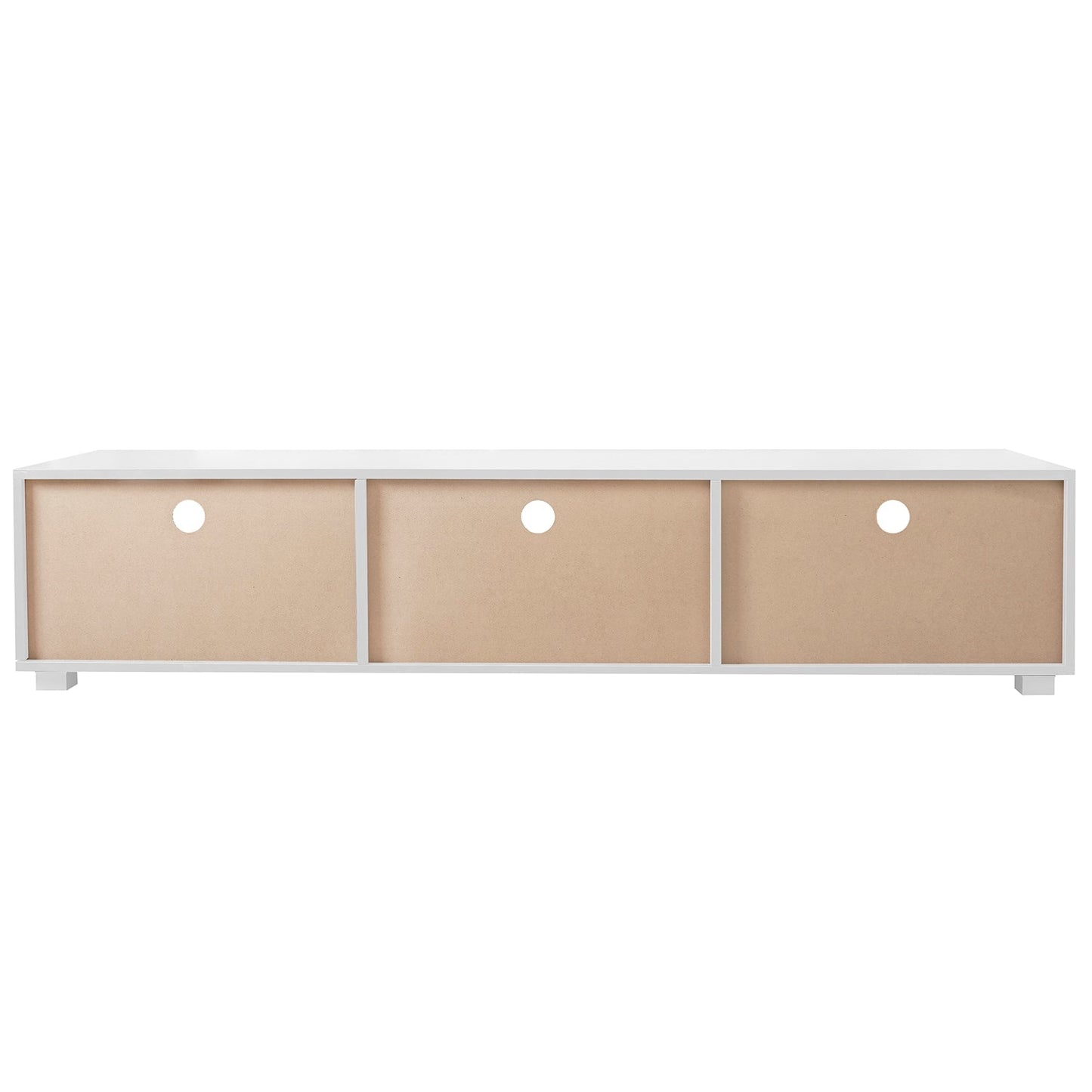 GZMR White TV Stand for 70-in TV Stands Modern/Contemporary White TV Cabinet (Accommodates TVs up to 70-in)