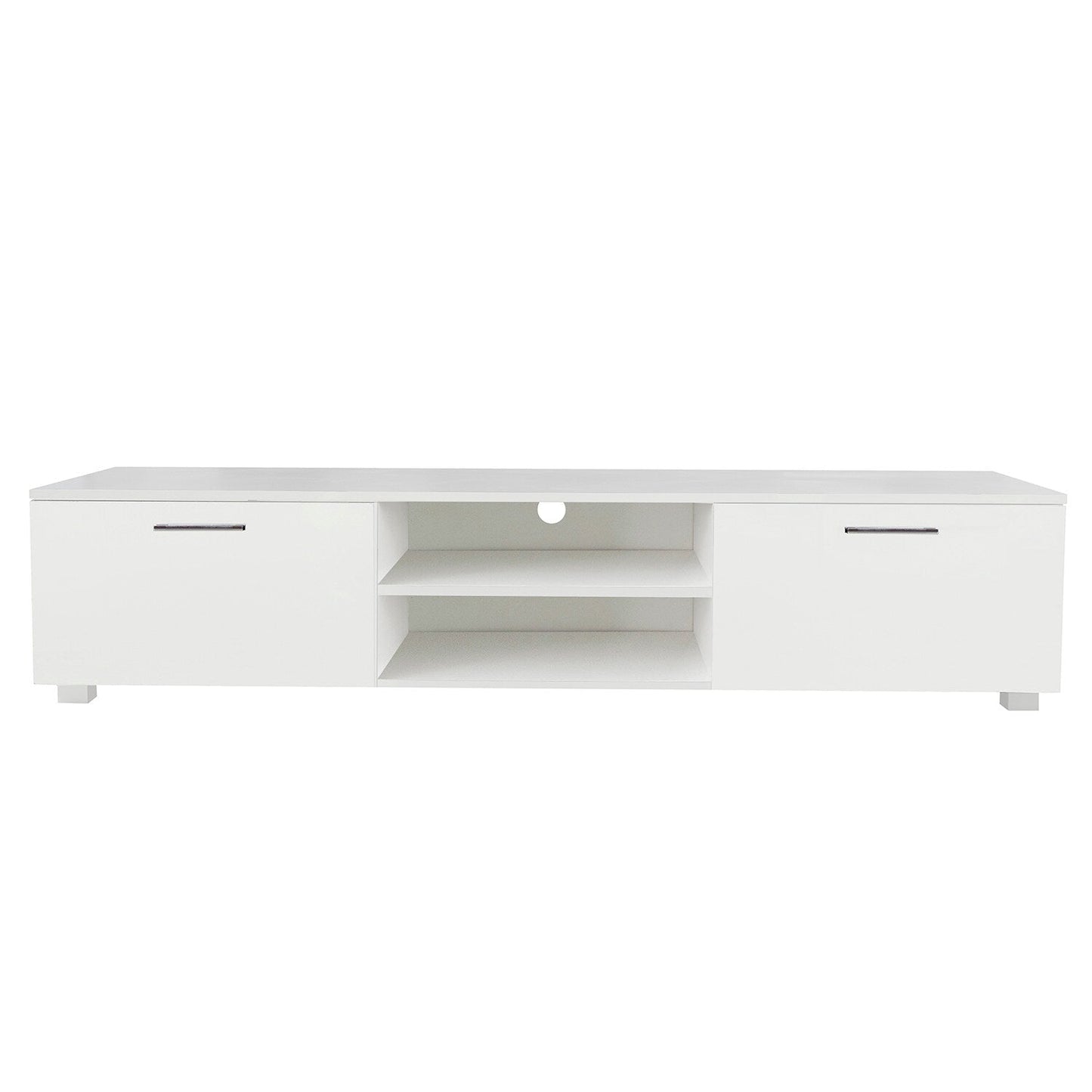 GZMR White TV Stand for 70-in TV Stands Modern/Contemporary White TV Cabinet (Accommodates TVs up to 70-in)
