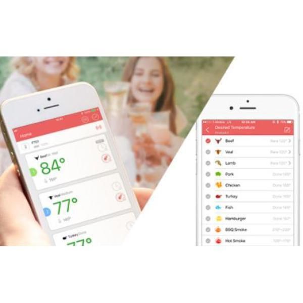 Solis Bluetooth Digital Food Thermometer with Six Probes