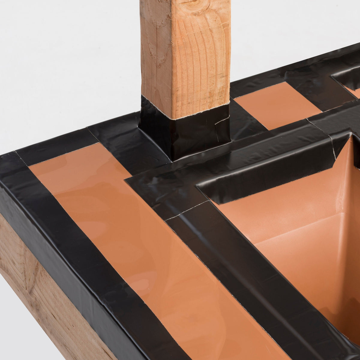 Trex RainEscape Black Under Deck Ceiling Post Flashing