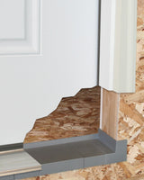 Jamsill Guard Sill Pan Flashing, 6.5625-in x 40-in, Gray Plastic Step Flashing