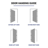 Therma-Tru Benchmark Doors 36-in x 80-in Steel Half-Lite 9-Lite Right-Hand Inswing Unfinished Prehung Front Door with Brickmould and Low-E Glass
