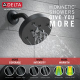 Delta Trinsic Matte Black 1-Handle Shower Faucet