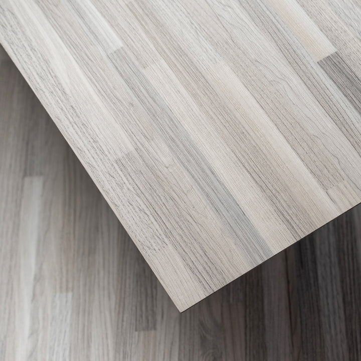 Lucida USA BaseCore Light Grey Gray 12-mil x 6-in W x 36-in L Waterproof Peel and Stick Vinyl Plank Flooring (54-sq ft/ Piece)