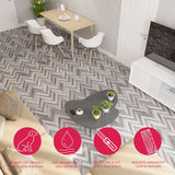 Lucida USA BaseCore Grey Chevron Gray 12-mil x 6-in W x 36-in L Waterproof Peel and Stick Vinyl Plank Flooring (54-sq ft/ Piece)