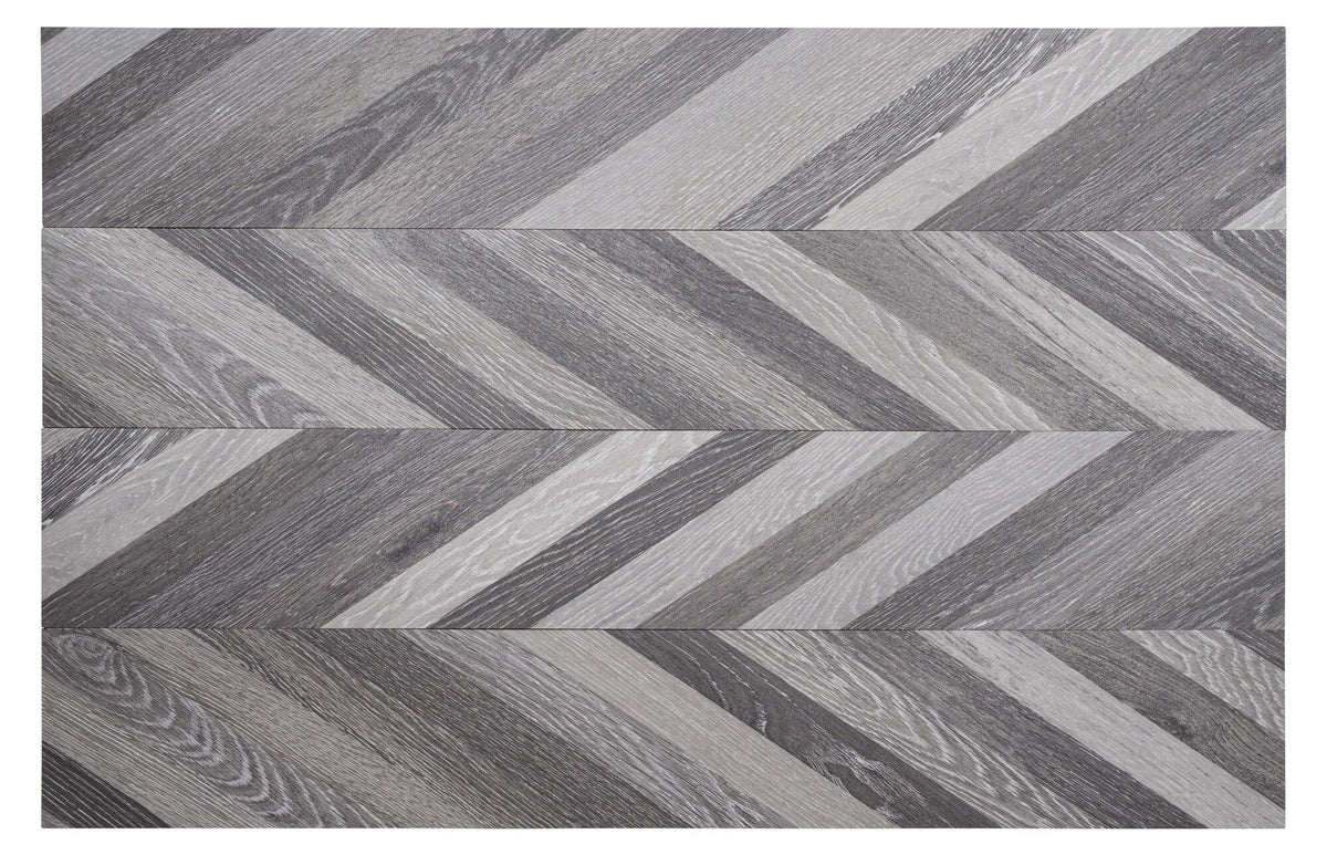 Lucida USA BaseCore Grey Chevron Gray 12-mil x 6-in W x 36-in L Waterproof Peel and Stick Vinyl Plank Flooring (54-sq ft/ Piece)