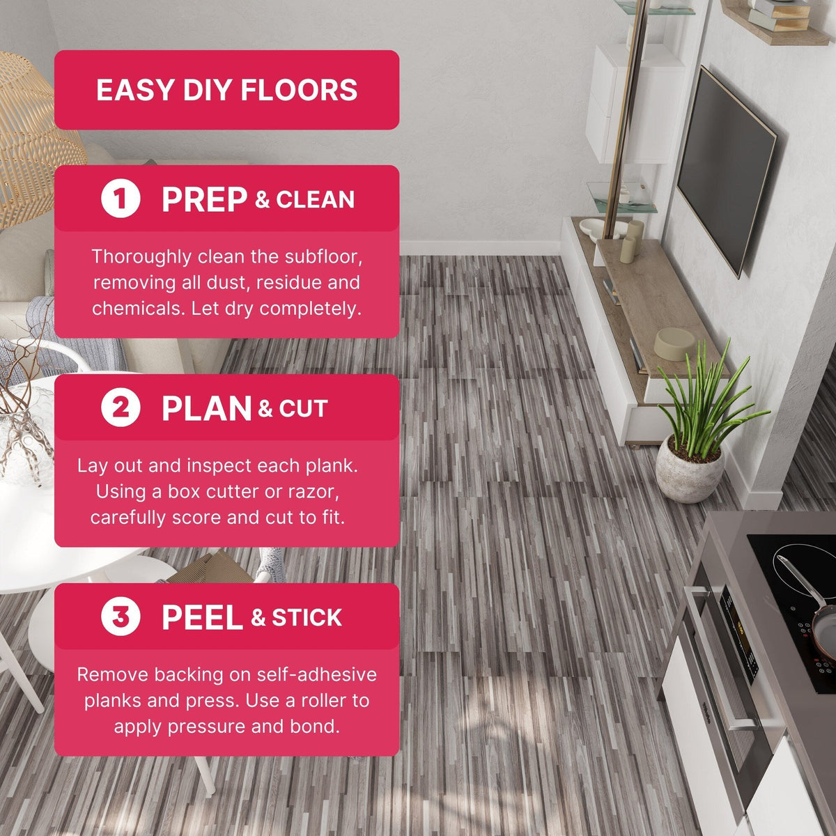 Lucida USA BaseCore Dark Grey Gray 12-mil x 6-in W x 36-in L Waterproof Peel and Stick Vinyl Plank Flooring (54-sq ft/ Piece)