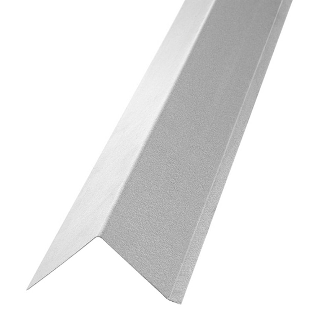 Gibraltar Building Products 1.5-in x 10-ft Silver Galvanized Steel Drip Edge (28-Gauge) - RE15G