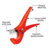 1/8 in. to 1-5/8 in. PC-1250 Single Stroke Plastic Pipe Cutter - Super Arbor