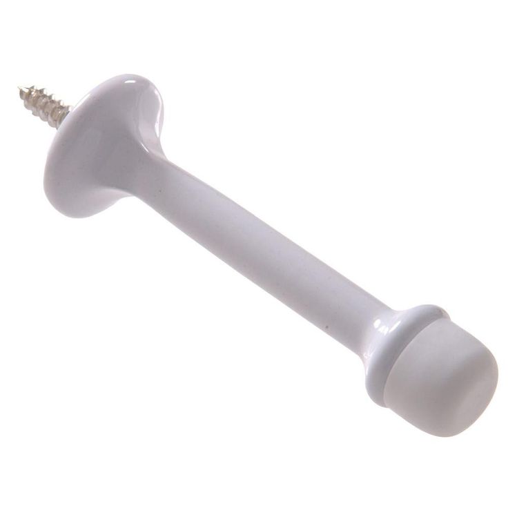 3 in. White Standard Rigid Door Stop (5-Pack)