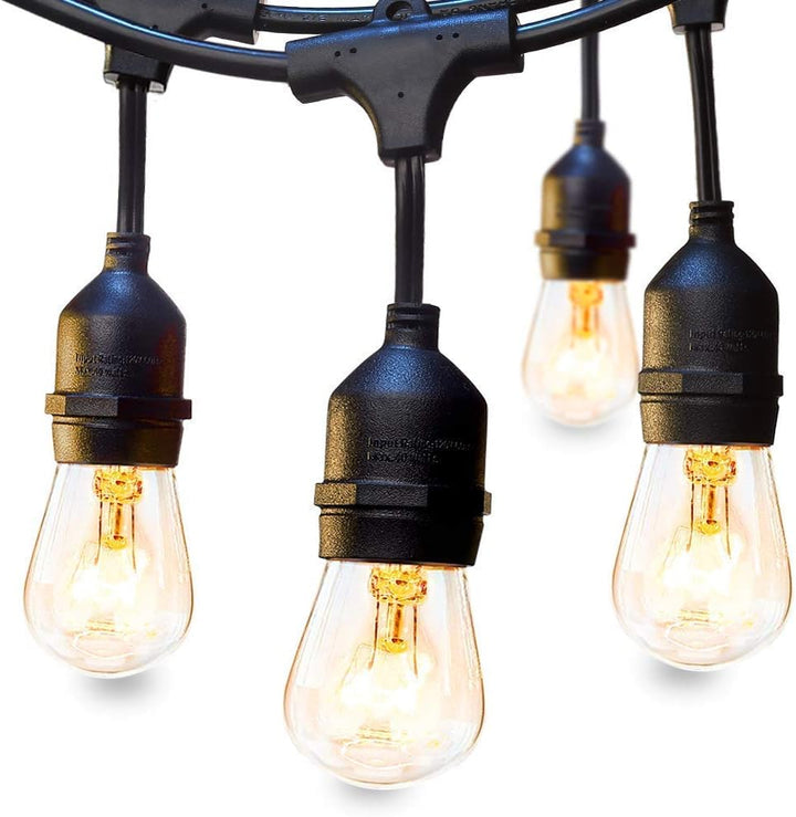 Feit Electric 48ft / 14.6m Outdoor String Lights(48 Feet)- NEW