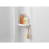 STORE+ 60 in. x 34 in. Single Threshold Center Drain Shower Base with Shower Walls and 12-Piece Accessory Kit in White - Super Arbor