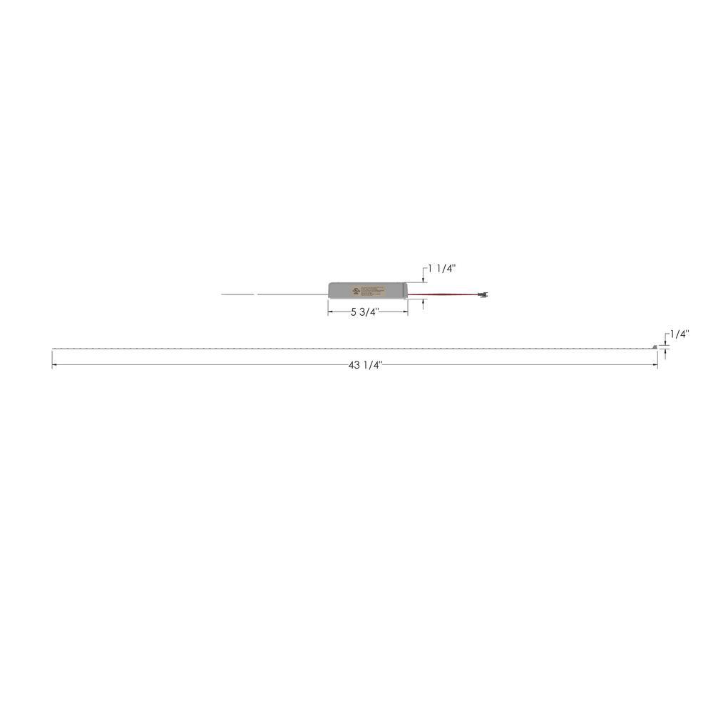RKS 4 ft. 118-Watt Equivalent Integrated LED White Magnetic Strip Retrofit Kit 5000K (Case of 20) - Super Arbor