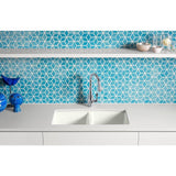 Brookfield Undermount Cast Iron 33 in. 5-Hole Double Bowl Kitchen Sink in White - Super Arbor
