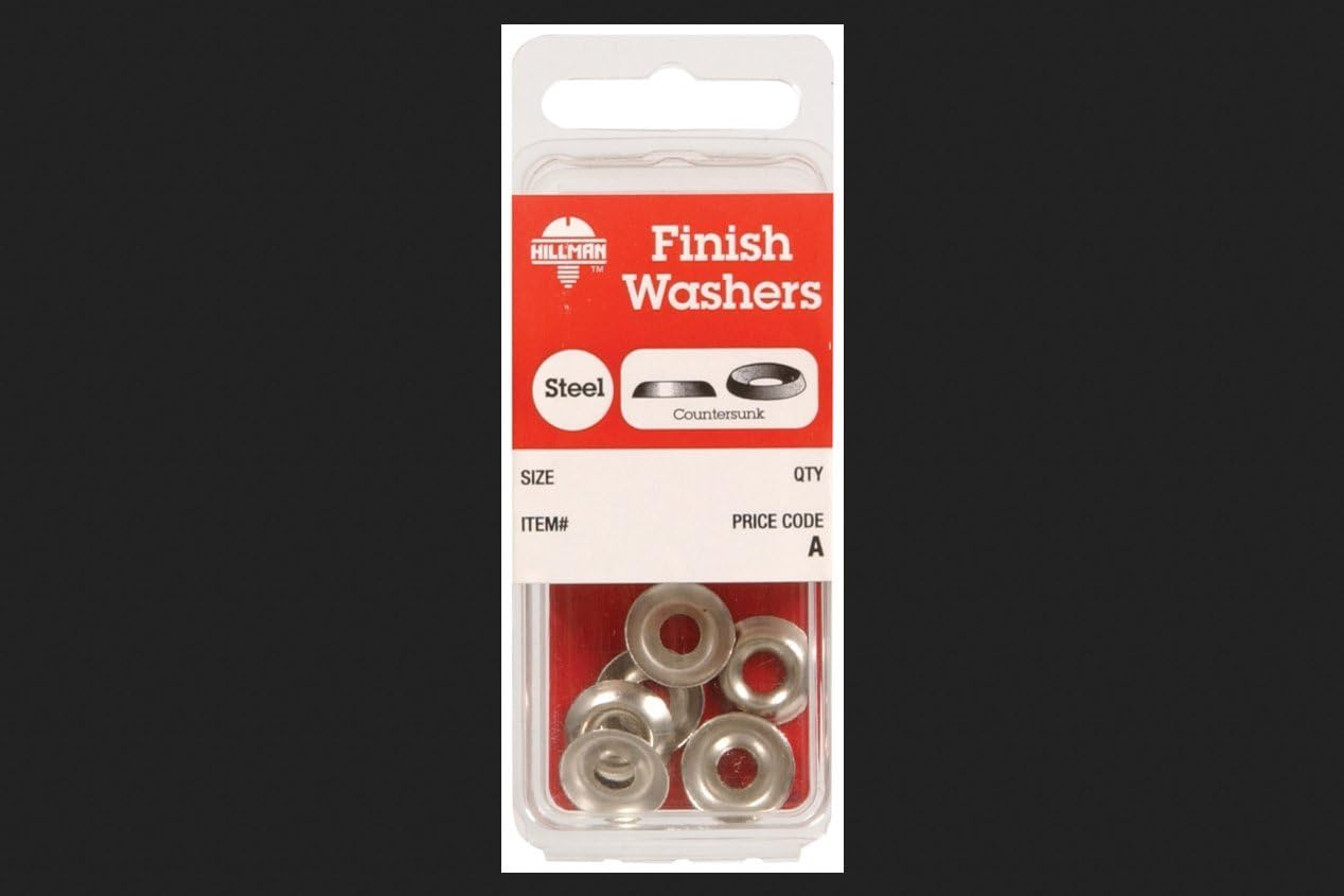 Hillman Nickel-Plated Steel .164 in. Finish Washer, 10-Pack