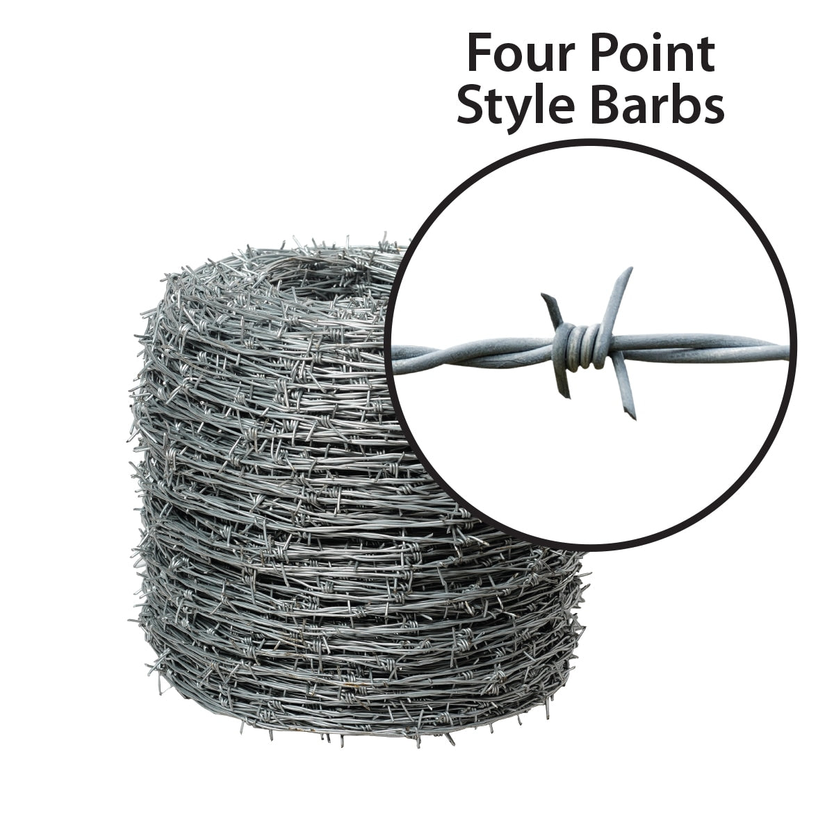 IRONRIDGE 1320-Feet 15.5-Gauge Steel Barbed Wire Fencing