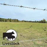 IRONRIDGE 1320-Feet 15.5-Gauge Steel Barbed Wire Fencing