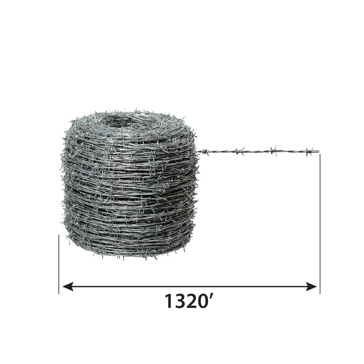 IRONRIDGE 1320-Feet 15.5-Gauge Steel Barbed Wire Fencing