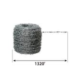 IRONRIDGE 1320-Feet 15.5-Gauge Steel Barbed Wire Fencing