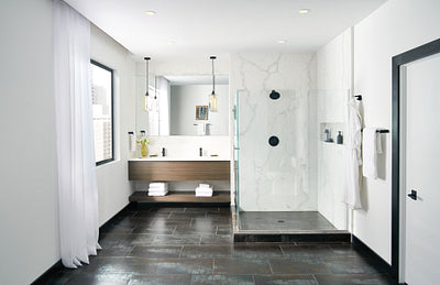 Moen Align 24-in Matte Black Wall Mount Single Towel Bar