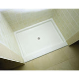 Kathryn 48 in. x 36 in. Single Threshold Shower Base in White - Super Arbor
