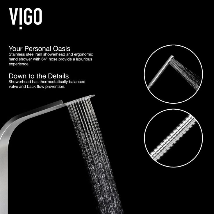 Brielle 70.5 in. 6-Jet High Pressure Shower Panel System with Rainhead Fixed Handheld Dual Shower in Stainless Steel