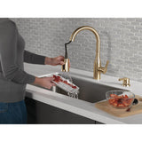Marca Single-Handle Pull-Down Sprayer Kitchen Faucet with ShieldSpray Technology in Champagne Bronze - Super Arbor
