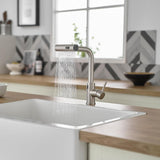Cenosa Touchless Kitchen Faucet with Motion Sensor and Pull Down Sprayer, Brushed Nickel