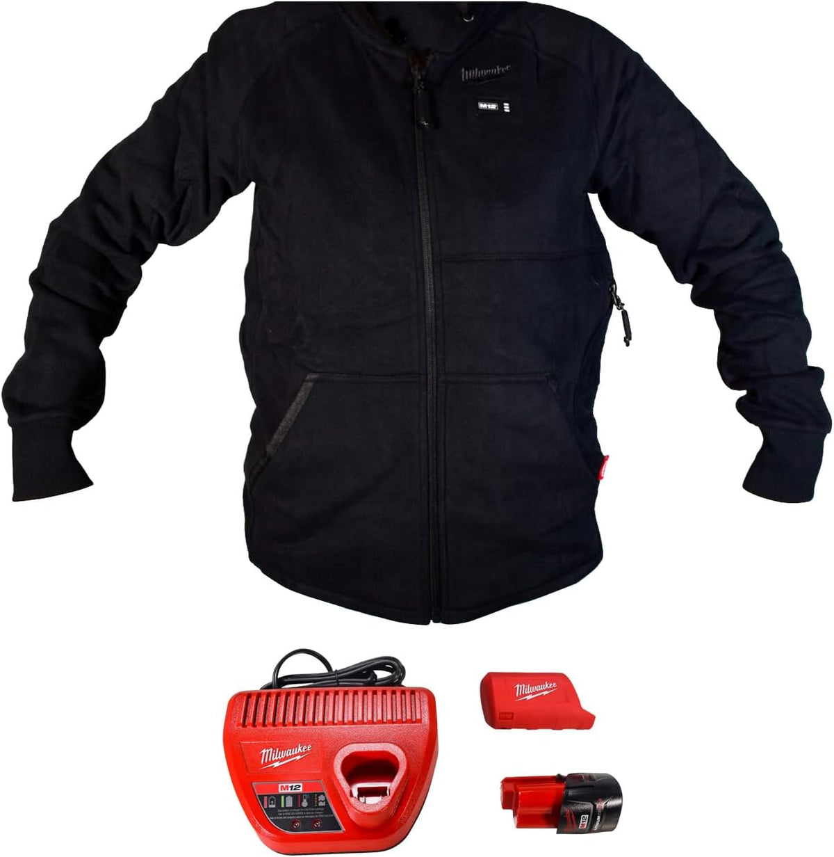 Milwaukee Women’s X-Large M12 12-Volt Cordless Gray Heated Hoodie Kit with (1) 2.0Ah Battery & Charger, Model 336G-21XL
