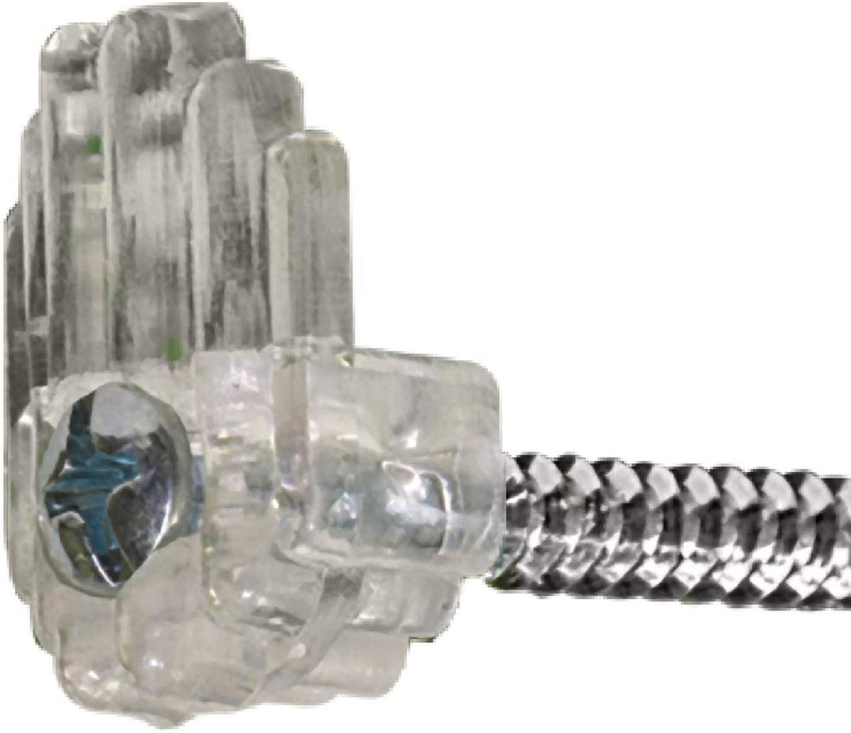 Hillman AnchorWire Mirror Holder Kit, Clear Plastic, 4-Pack