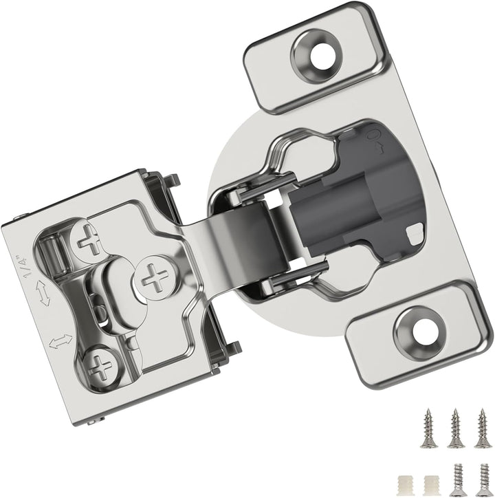 Amerock 1/4 in. Overlay Concealed Cabinet Hinge (2-Pack)