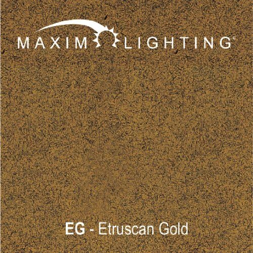 Maxim Lighting Elegante 3-Light Chandelier, Etruscan Gold, 18"H x 14"W