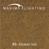 Maxim Lighting Elegante 3-Light Chandelier, Etruscan Gold, 18"H x 14"W