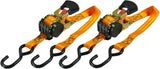 Keeper 1 in. x 6 ft. x 500 lbs. Retractable Motorcycle/ATV Ratchet Tie-Down Straps (2-Pack)