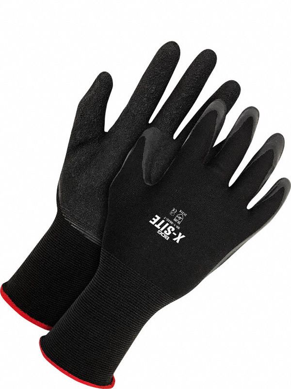 BDG X-Site 99-1-9842 2XL Knit Gloves with Foam Latex Palm Coating
