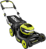 RYOBI 21 in. 40-Volt Brushless Lithium‑Ion Cordless SMART TREK Self‑Propelled Walk‑Behind Mower with 6.0Ah Battery and Charger