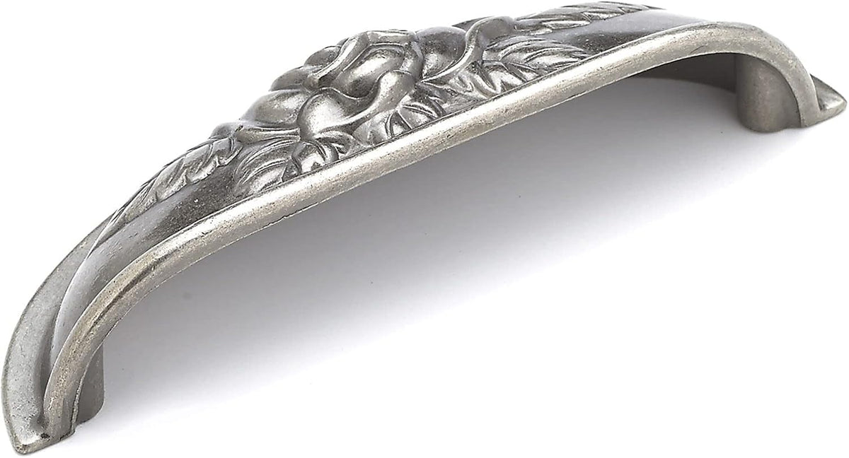 Richelieu 3-3/4 in. (96 mm) Center-to-Center Pewter Traditional Cup Drawer Pull