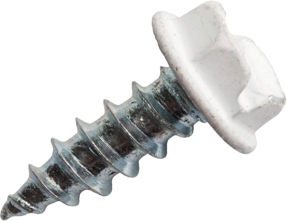 ScrooScoop #8 x 1/2 in Hex Head Self-Drilling Screws, #22 Forest Green (100/Bag)